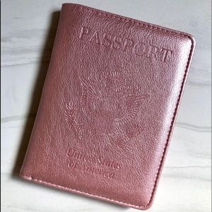 Pink Shimmier Passport Cover